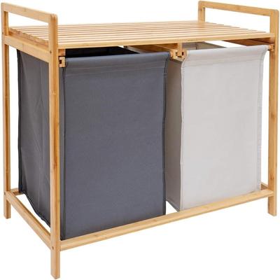 No "Laundry Hamper and Shelf - 27.09""L x 14.4""W x 26.38""H"