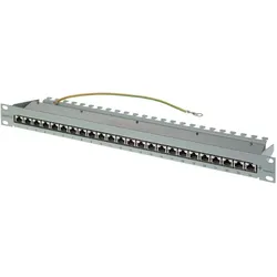 Telegärtner MPP24-HS K - Patch Panel - RJ-45 X 24 - Hellgrau, RAL 7035 - 1U - 48, Server Zubehör, Grau