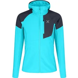 Montura Spitze Hooded Maglia Damen Fleecejacke turquoise graphite blue M