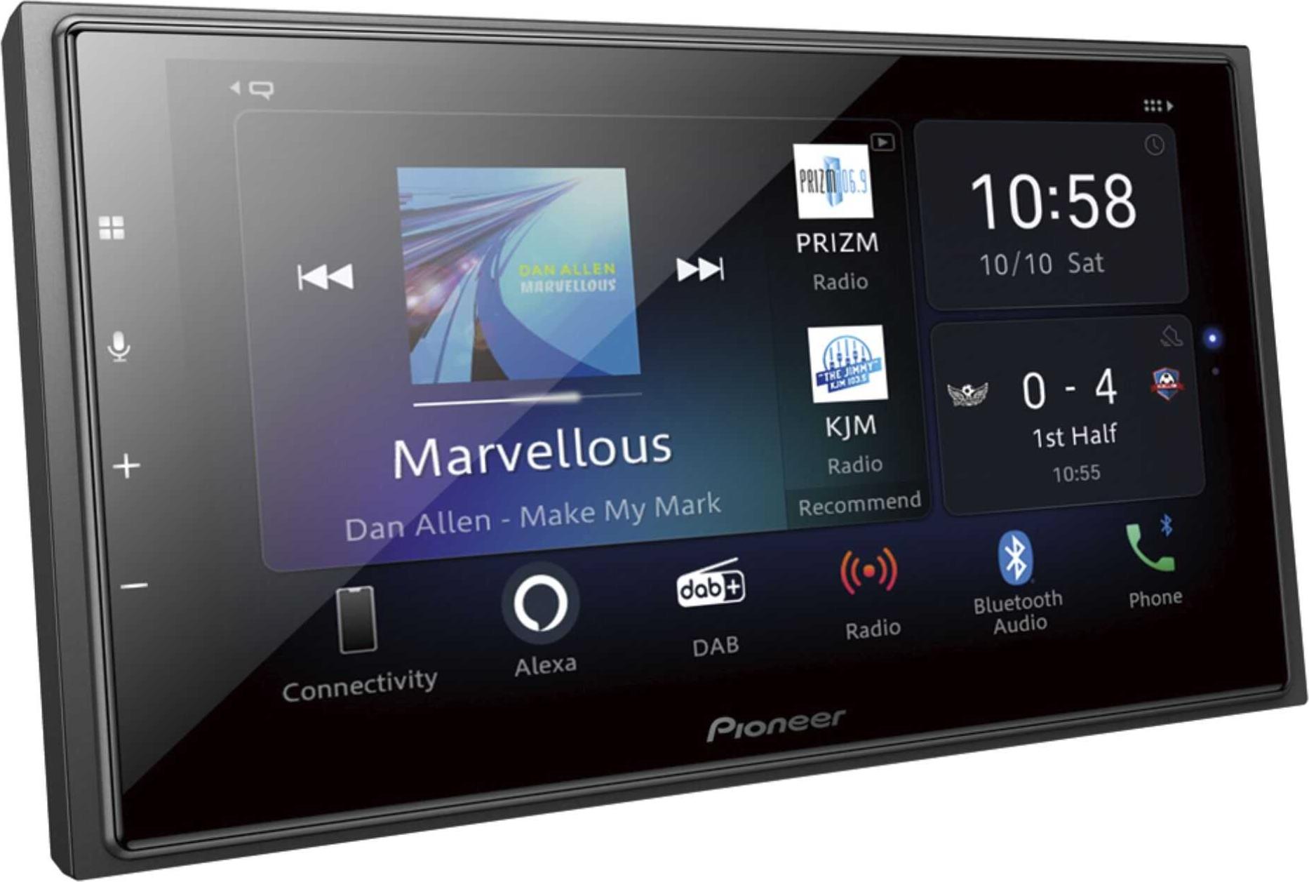 Pioneer SPH-EVO64DAB, Schwarz, 2 DIN, 200 W, 4.0 Kanäle, 50 W, FLAC
