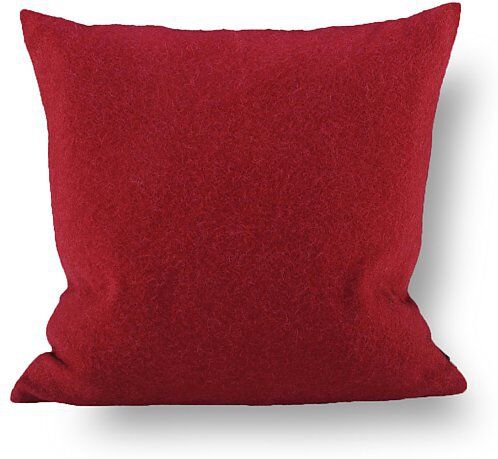 STEINER 1888 Wollkissen Alina 40x40cm preiselbeer (gefüllt) dunkelrot EG