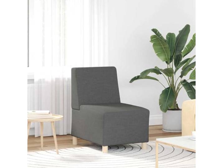KTHLBRH Unita Modulares Sofa ohne Armlehnen, 3 Stück, Dunkelgrau Elegantes Profil, modernes Design, geeignet für zeitgenössische Wohnzimmer