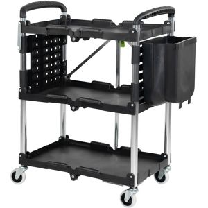 Trutzholm Werkstattwagen 25751, Tragkraft 65 kg, klappbar, Servicewagen, 658 x 455 mm, mit 3 Ablagen