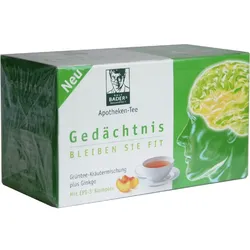 Bader's Apotheken Tee Gedächtnis 20 ST