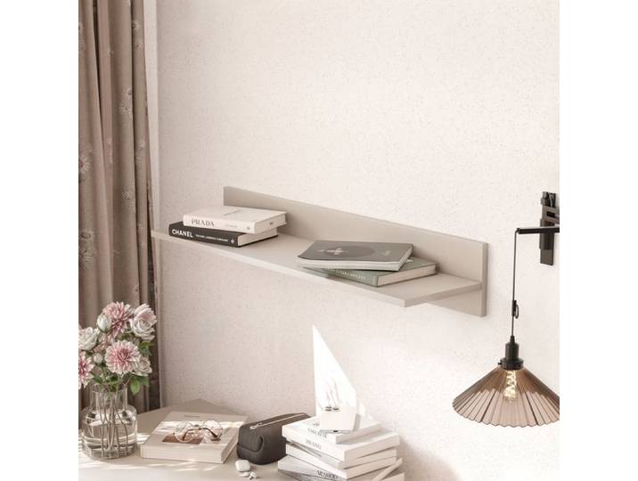 Étagère Murale 90 cm VALERIO - fixations invisibles - Flottantes Tablettes - 90x24x16 cm - Cachemire