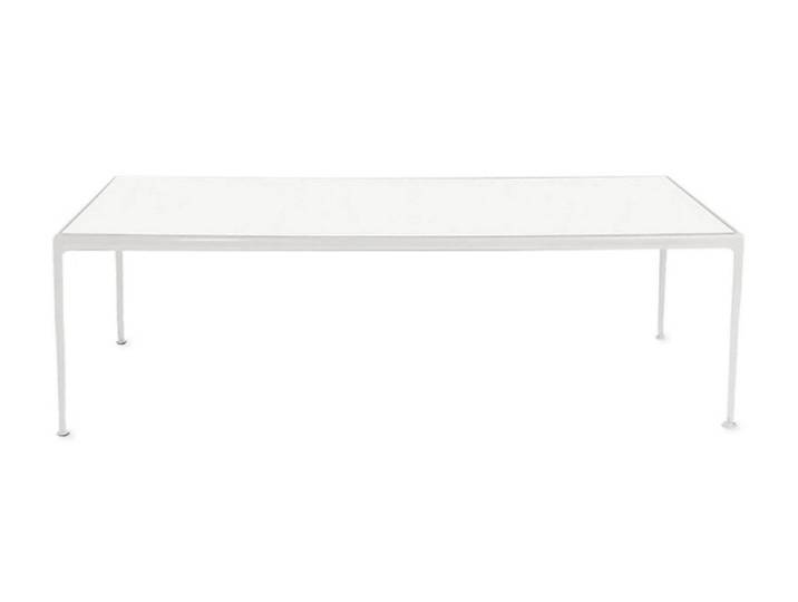 KNOLL table rectangulaire 1966 Collection Richard Schultz (228x96,5 cm - aluminium et polyester)