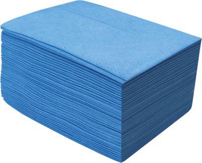 WIPEX-SPEZIAL Reinigungstücher, 1-lagig, perforiert, reißfest, lebensmittelunbedenklich, 100 % Viskose, blau, 10 x 40 Tücher