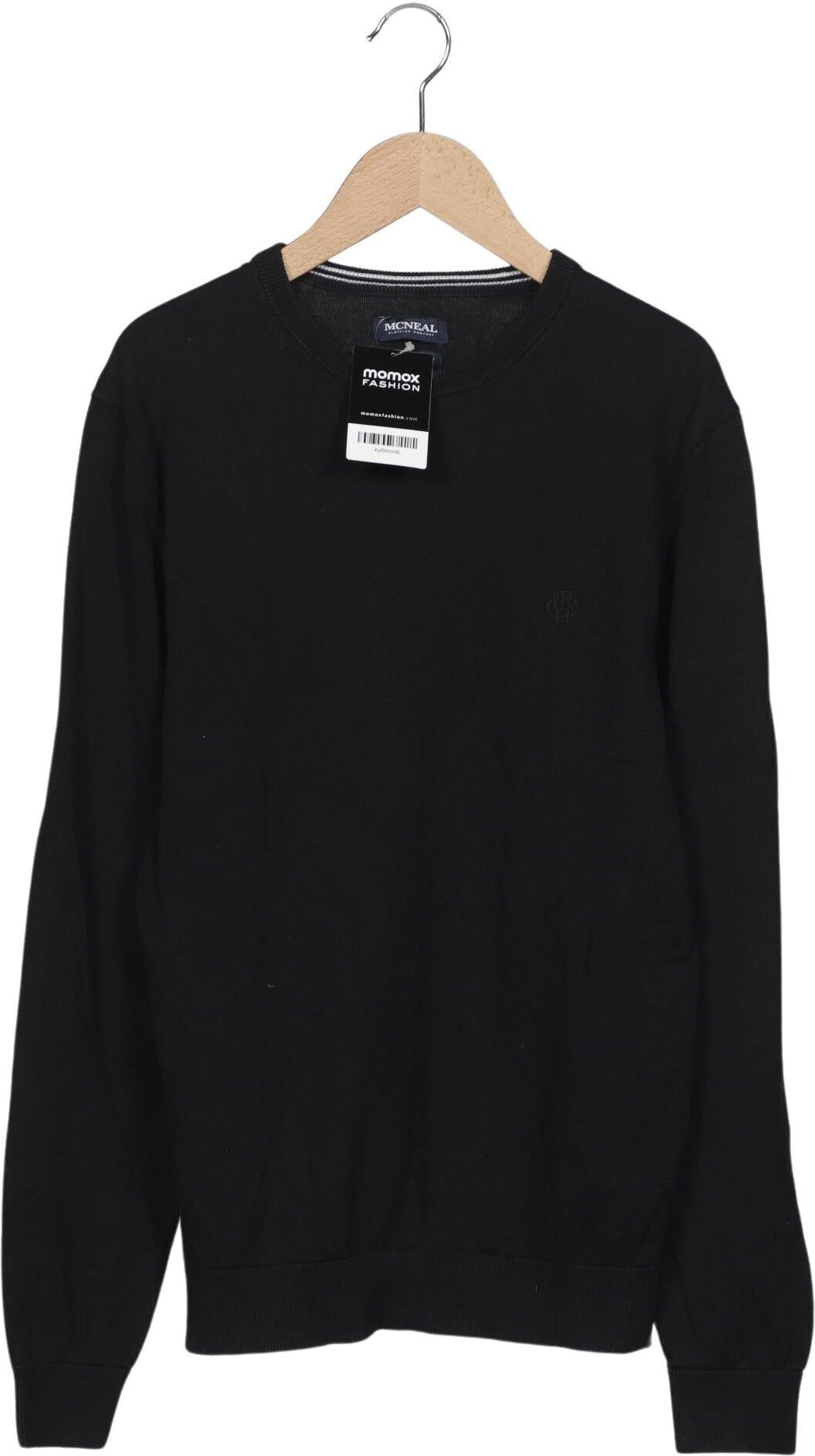McNeal Herren Pullover, Schwarz, Gr. M, Baumwolle - Second Hand