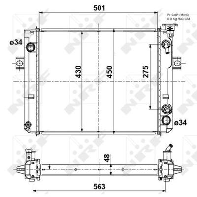 NRF Kühler, Motorkühlung 52296a für TOYOTA