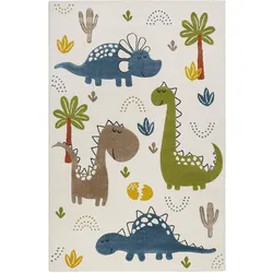 Smart Kids Kinderteppich Dino & Friends creme weiß 120x170 cm