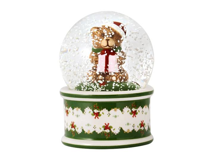 Villeroy & Boch Boule à neige ours Vert-blanc