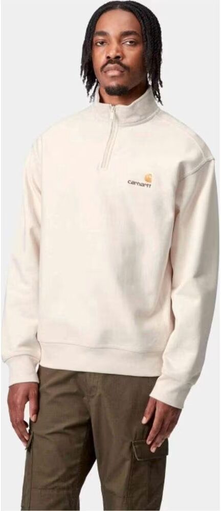 Sudadera Carhartt Wip Chase Half Zip Beige Unisex I027014 Natural Xl Hombre