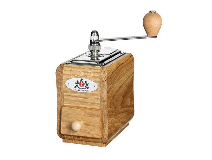 ZASSENHAUS Kaffeemühle Zassenhaus Kaffeemühle SANTIAGO, 0 W, Kegelmahlwerk, 30 g Bohnenbehälter, Traditionelles Design, Manuelles Mahlen