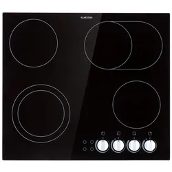 Klarstein EasyCook Keramikkochfeld 6100W Drehregler schwarz Schwarz