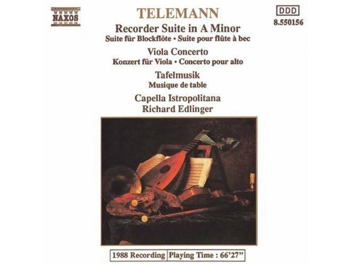 Recorder Suite / Viola Concerto / Tafelmusik