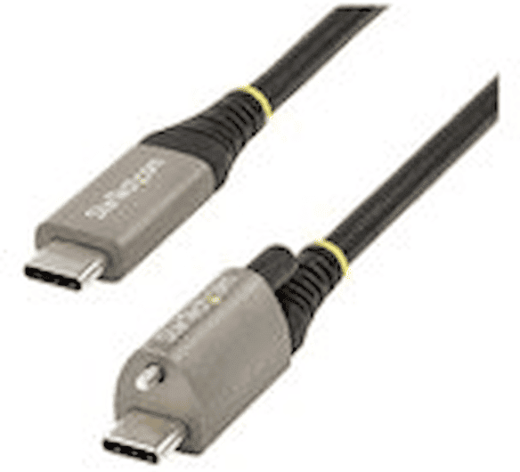 StarTech 20in 50cm Top Screw Locking USB C Cable 10Gbps, USB