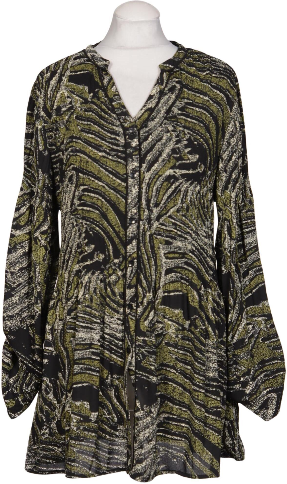 Kriss Trading Sweden Damen Bluse, Mehrfarbig, Gr. M, Synthetik - Second Hand