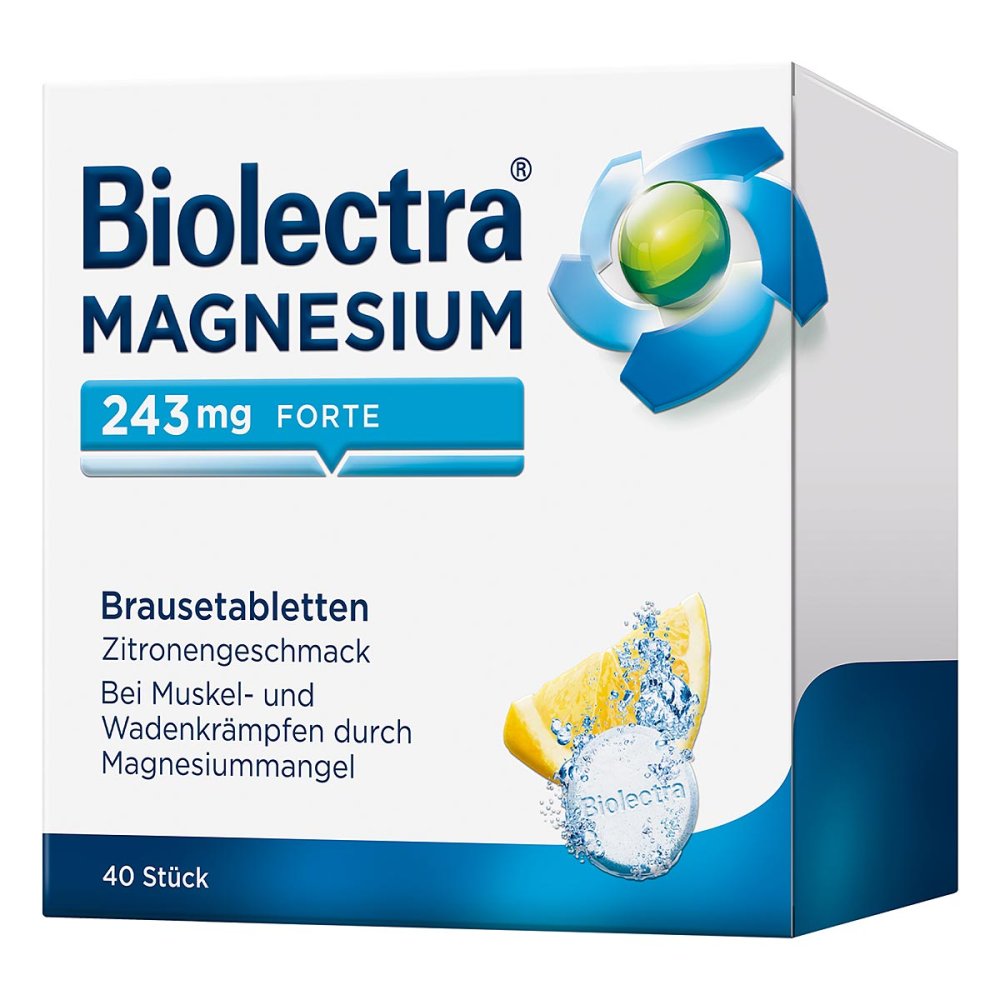 HERMES Arzneimittel GmbH Biolectra Magnesium 243 forte Zitrone Brausetabletten 06716366