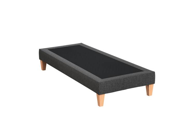Sommier déco tapissier gris profond - SOMEO 100x200