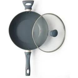 Salter BW12267EU7 Marino 28cm Wok, Pfanne + Kochtopf, Grau