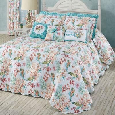 C & F Enterprises (Bedding) Atlantis Grande Bedspread Multi Bright, King, Multi Bright