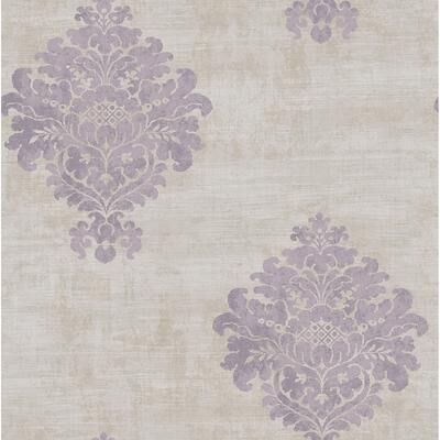 Seabrook Designs Nadya Fleur De Lis Unpasted Wallpaper