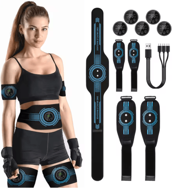 Inspire Picks EMS Abdominal Fitness Belt Intelligent Muscle Massage Trainer With USB Charging belt