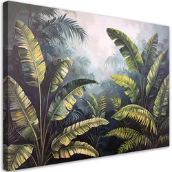 BILDER, Palm- und Bananenblätter Dschungel
