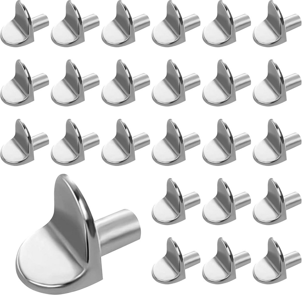 25 Stuks L-Vormige Plankdragers voor Kasten en Meubels