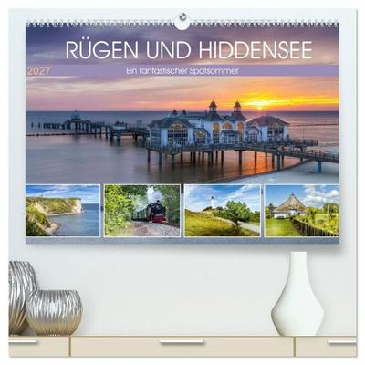 RÜGEN UND HIDDENSEE Ein fantastischer Spätsommer (hochwertiger Premium Wandkalender 2027 DIN A2 quer), Kunstdruck in Hochglanz