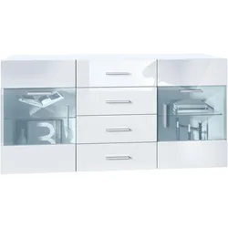 SIDEBOARD Carlos Weiß Hochglanz