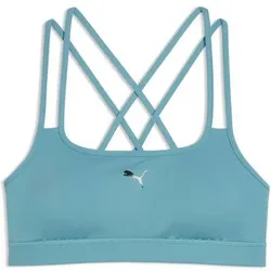 PUMA Damen BH MOVE Strappy Bra - Low, Größe XS in Blau Blau