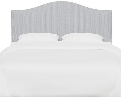 Vanessa Headboard - Arched, Arched/Pinstripe Navy, King - Grandin Road