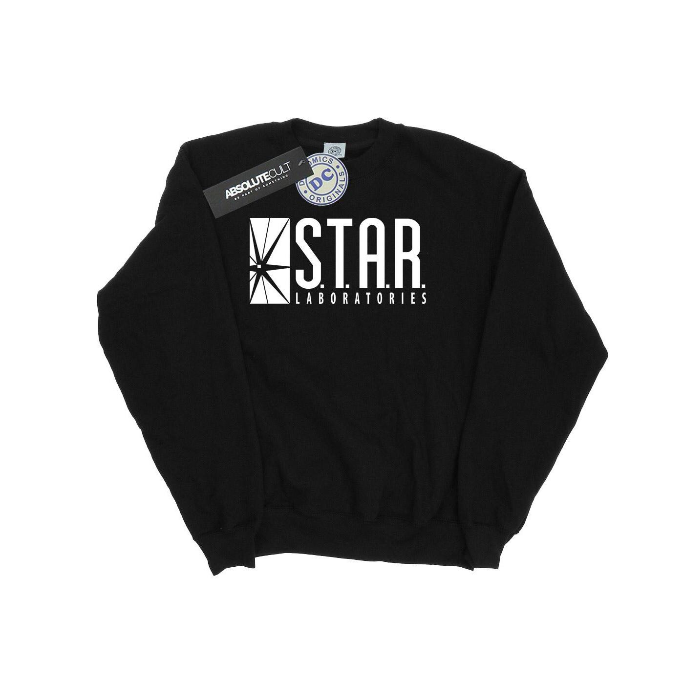 DC Comics Heren The Flash STAR Labs Sweatshirt (Zwart)