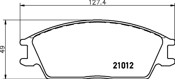 Don Bremsbelagsatz, Scheibenbremse Pcp1220