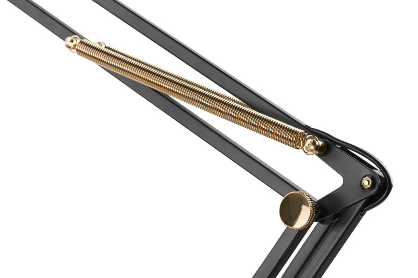 Nordic Living Archi T1 Junior Tafellamp - Mat Zwart/Goud - Aluminium