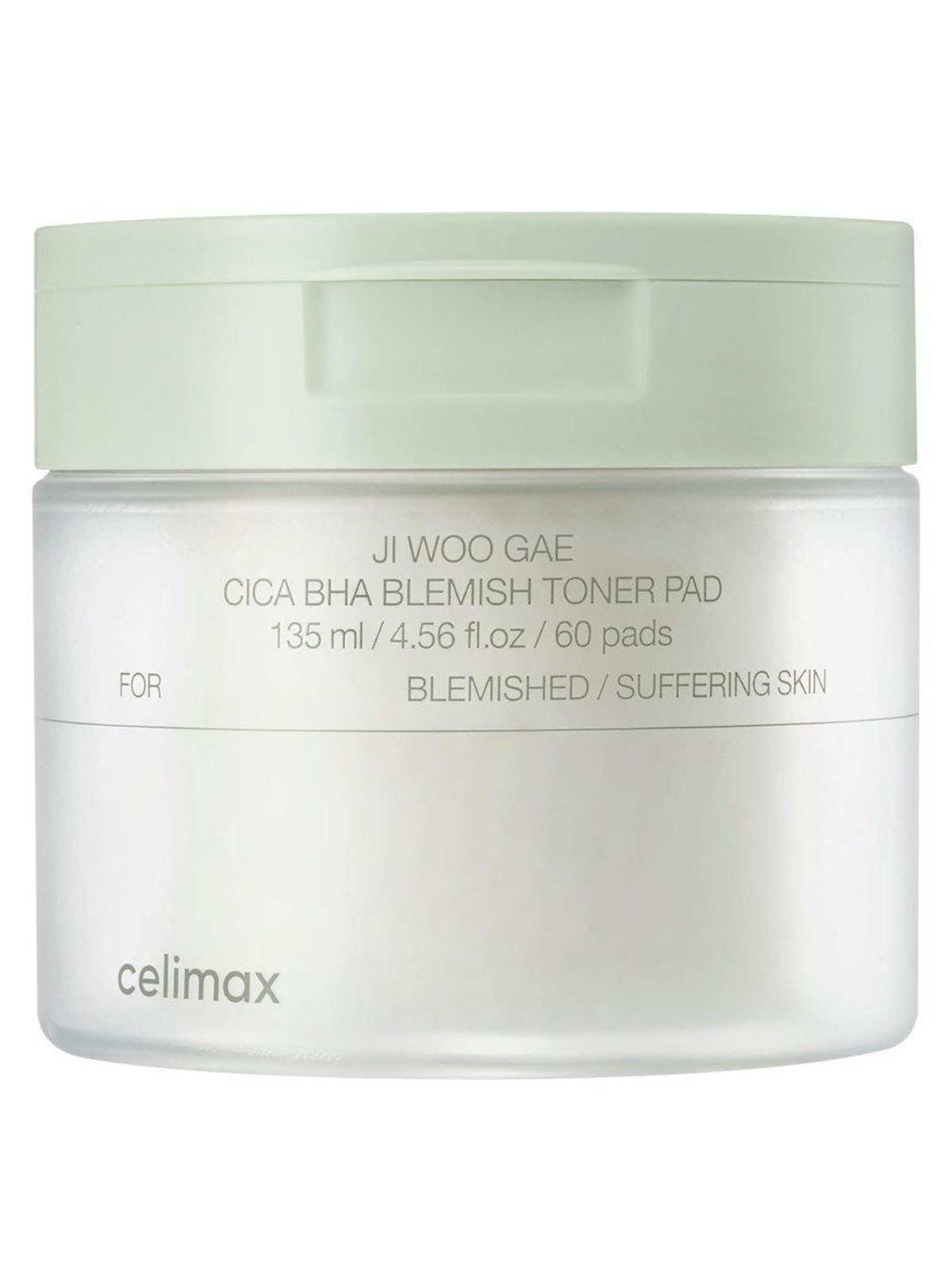 Celimax Ji Woo Gae Cica BHA Blemish Toner Pad 60 pcs