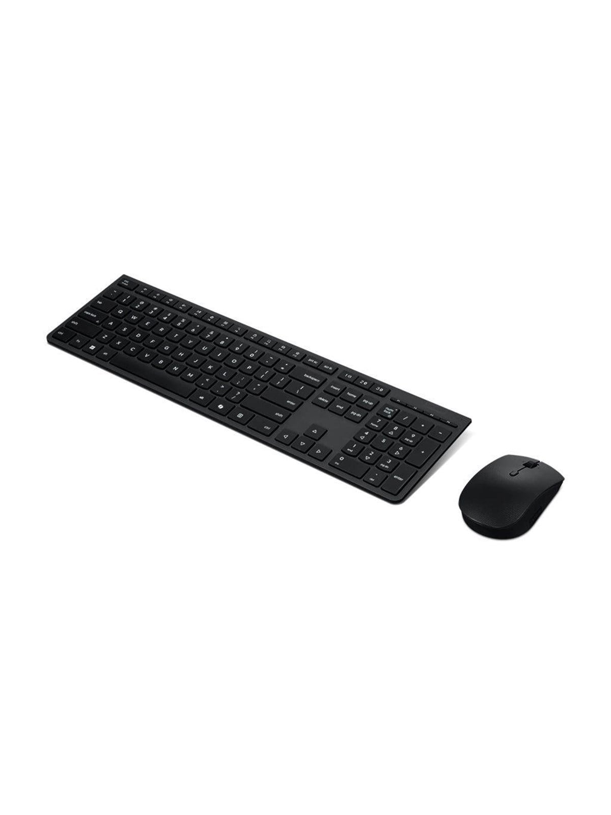 Lenovo Professional Wireless Rechargeable Combo Keyboard & Mouse (Nordic) - Tastatur & Maus Set - Nordic ISO - Grau
