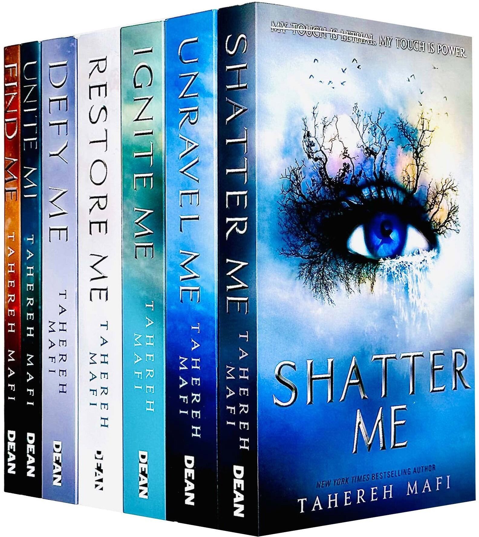 Egmont Shatter Me Series 7 Books Collection Set By Tahereh Mafi (Ignite Me, Unite Me, Find Me, Unravel Me, Restore Me, Defy Me, Shatter Me)