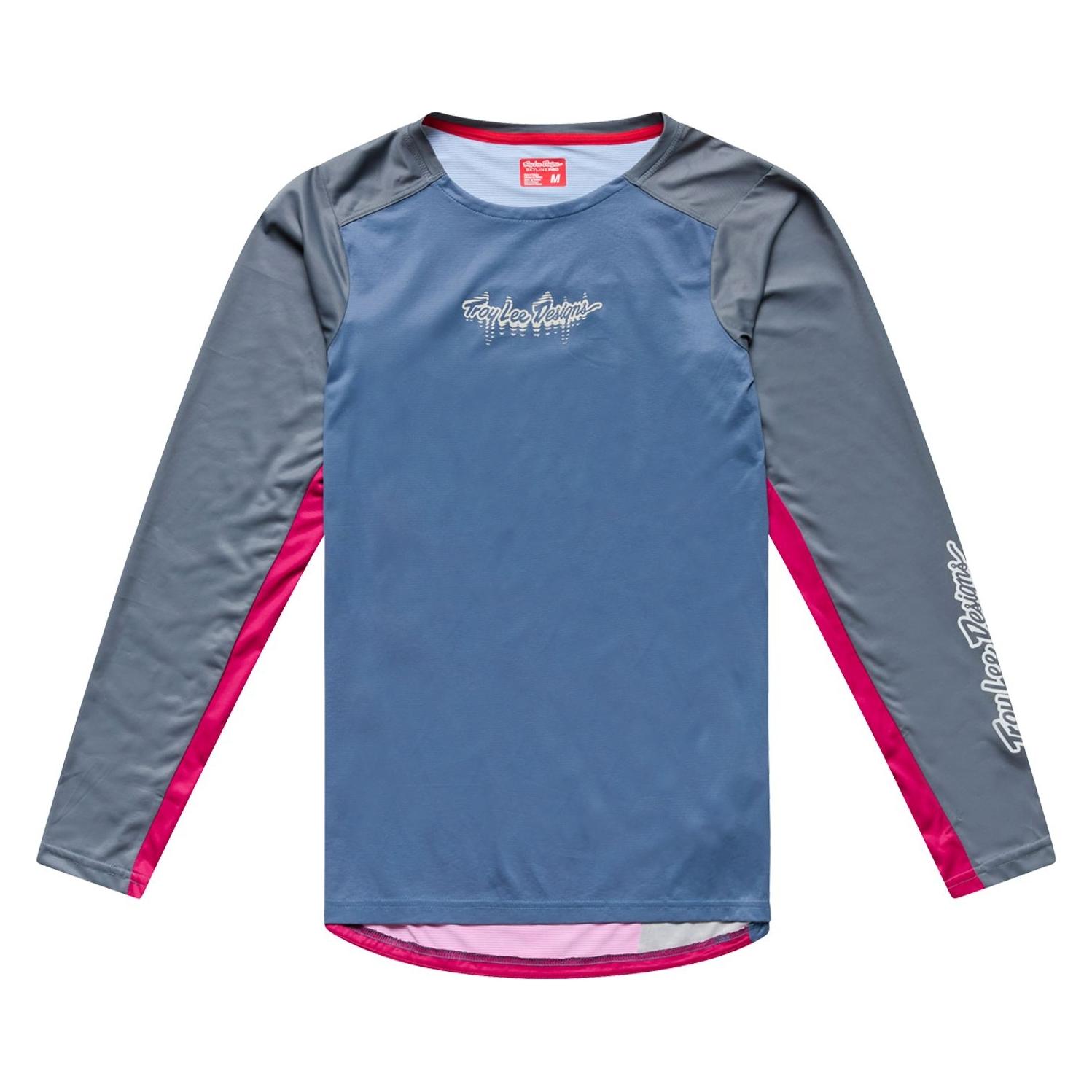 Troy Lee Designs Skyline Pro LS Jersey, Descend, slate, S (S) (74644386)