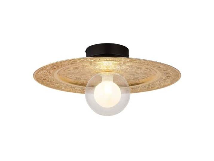 Esszimmerleuchte Deckenlampe Deckenleuchte Glas goldfarben Wohnzimmerlampe opal