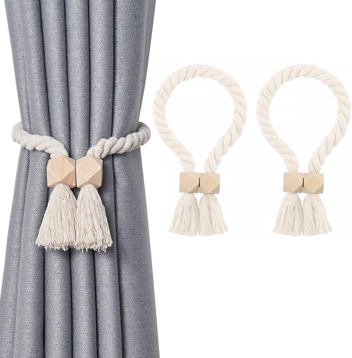 Magnetische gordijnhouders voor decoratie, 2 stuks