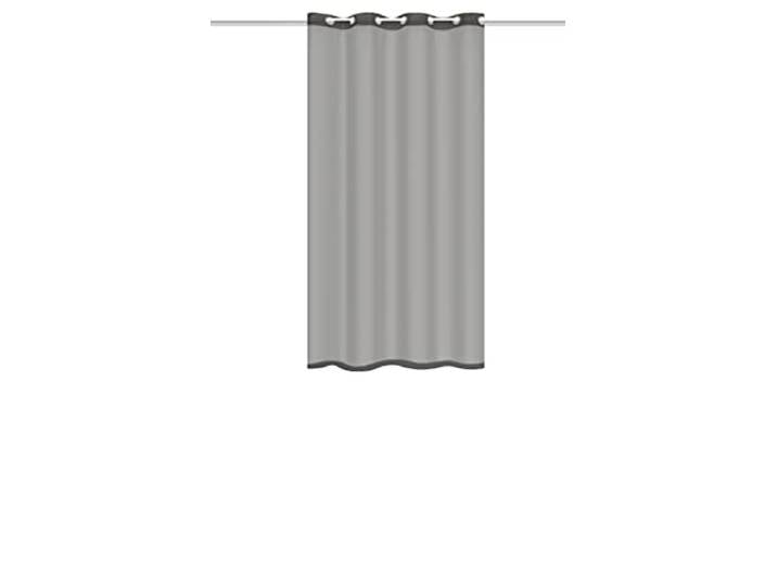 HOMEbasics 53300 Dolly Rideau à œillets Transparent avec 8 œillets en métal – Simple et Beau Gris 145 x 140 cm