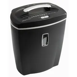 GENIE 580 Aktenvernichter 10 Blatt Partikelschnitt und CD Vernichtung schwarz