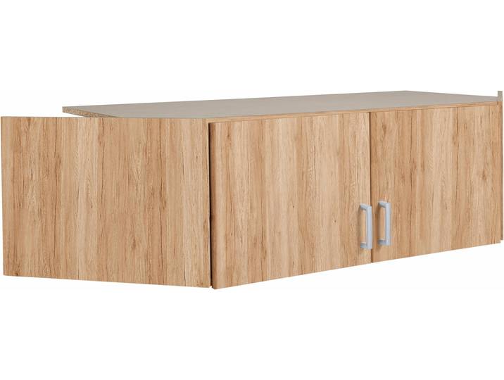 Schrankaufsatz RAUCH Bremen , braun (struktureichefarben hell), H:39cm T:117cm, Holzwerkstoff, Möbelaufsätze, Schrankaufsatz