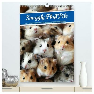 Snuggly Fluff Piles (High Quality Premium Wall Calendar 2027 DIN A2 portrait),CALVENDO 12 Month Wall Calendar