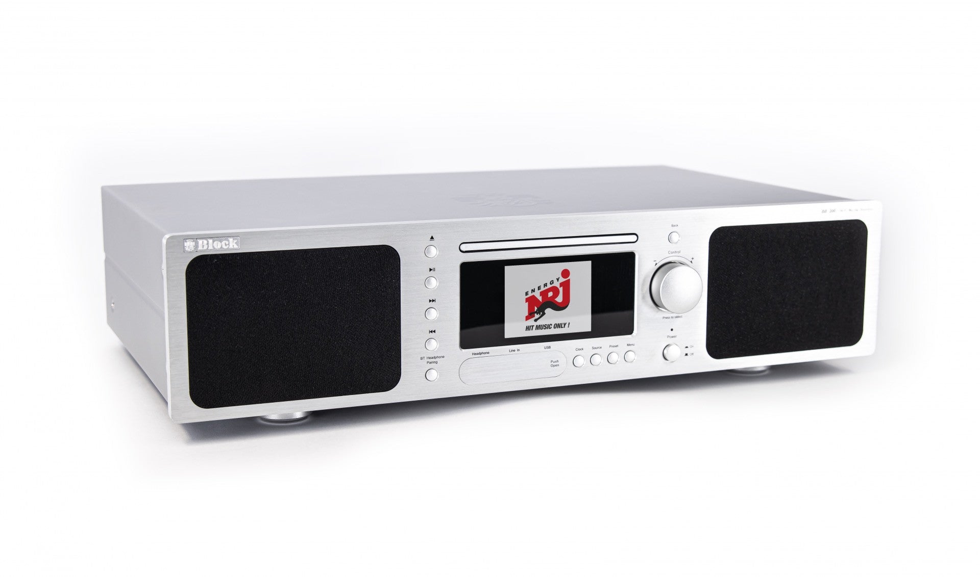 Block BB-200 Silber - Blu-Ray Player mit integrierten Lautsprechersystem