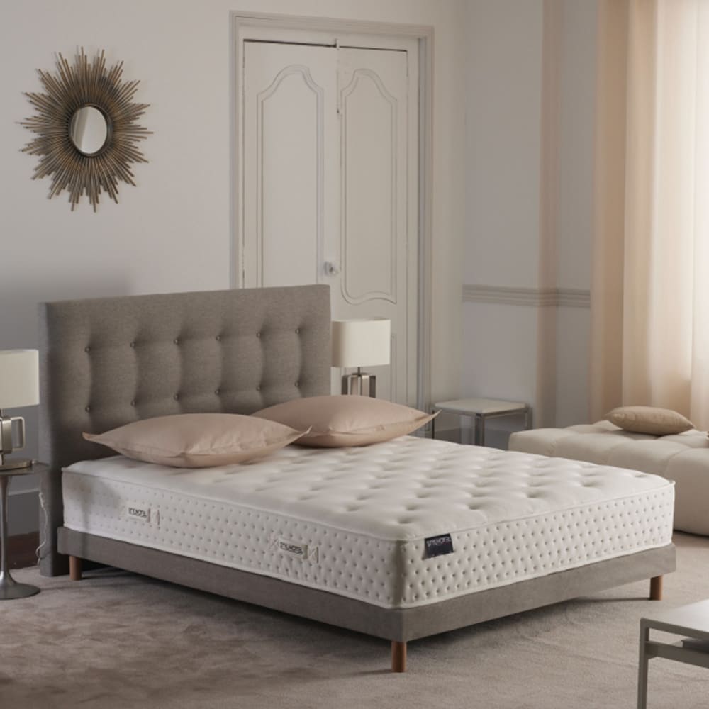 STYLHOTEL Matelas hybride hybride ensachés 7 zones mousse hypersoft 140x190 Blanc 190x26x140cm
