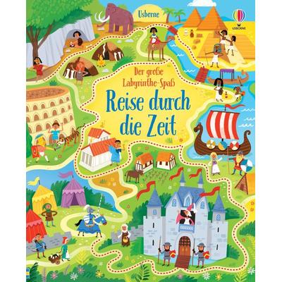 Der große Labyrinthe-Spaß: Reise durch die Zeit, Taschenbuch von Sam Smith, Usborne, 978-1-78941-746-3