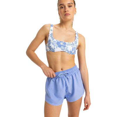 Boardshorts ROXY "No Bad Waves", Damen, Gr. M, US-Größen, lila (grapemist), Obermaterial: 100% Microfaser., Badehosen